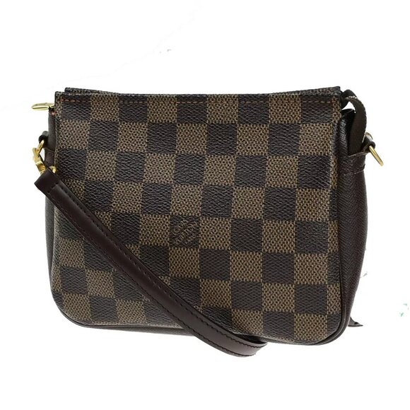 LOUIS VUITTON Trousse Makeup Pouch Shoulder Bag Damier Leather BN - Picture 1 of 14